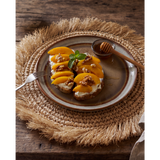 Terracotta stoneware salad plate
