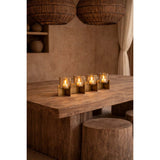 Gold brass 4-arm candle holder