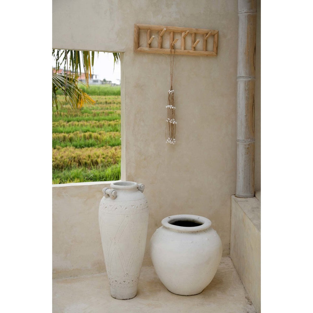 Natural teak branch cloth hanger