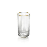 Gold handmade highball drinking glass