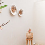 Boho Wall Decor Basket Made of Banana Fiber – Handmade Madala Wall Tray