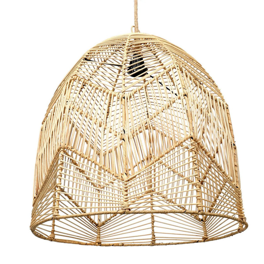 Natural rattan pendant light