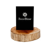 Natural teak root card holder