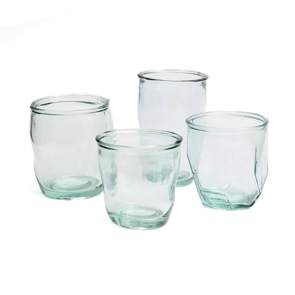 Blue recycled glass tumbler