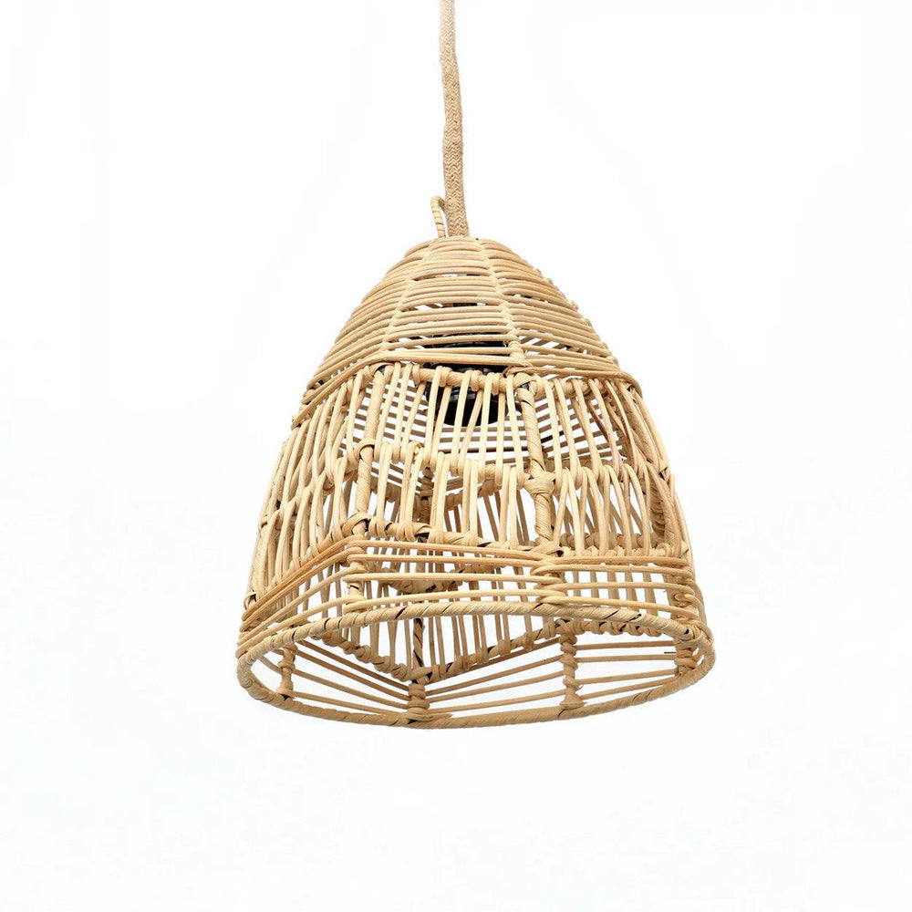 Natural rattan pendant lamp shade