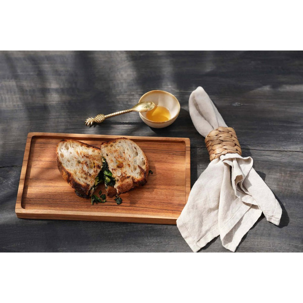 White stoneware sauce bowl with amber rim