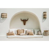 Natural rattan wall applique light shade