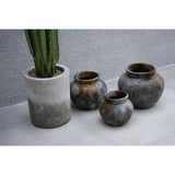 Antique grey terracotta vase