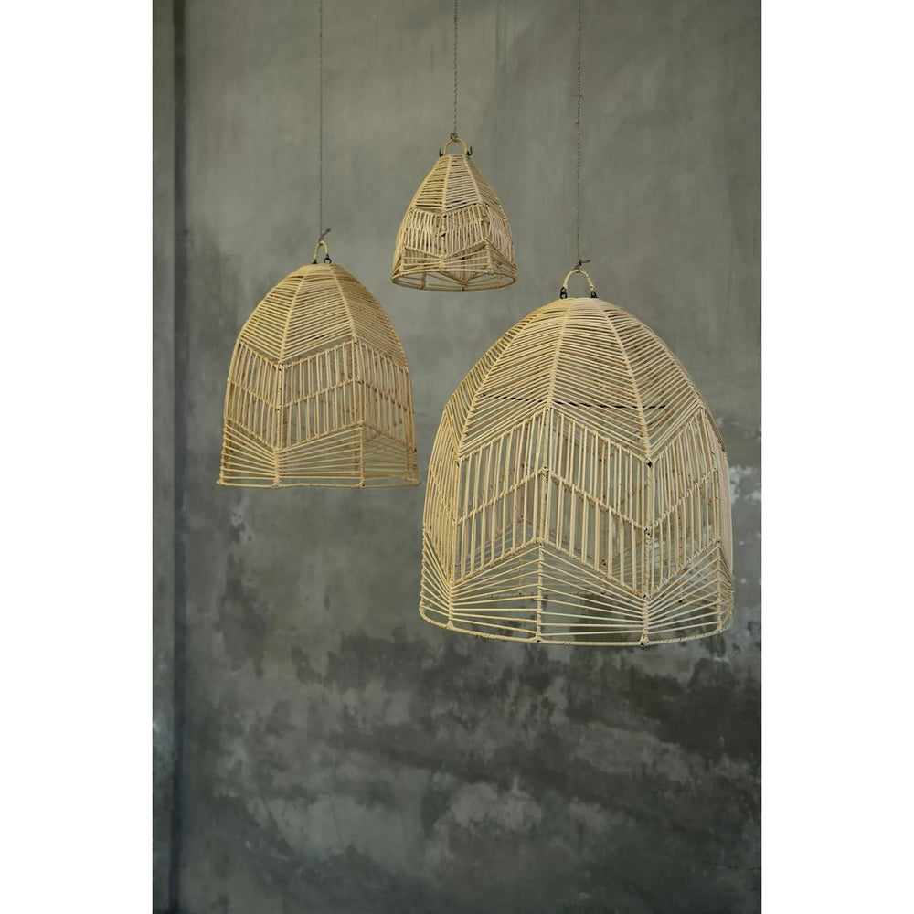 Natural rattan pendant lamp shade