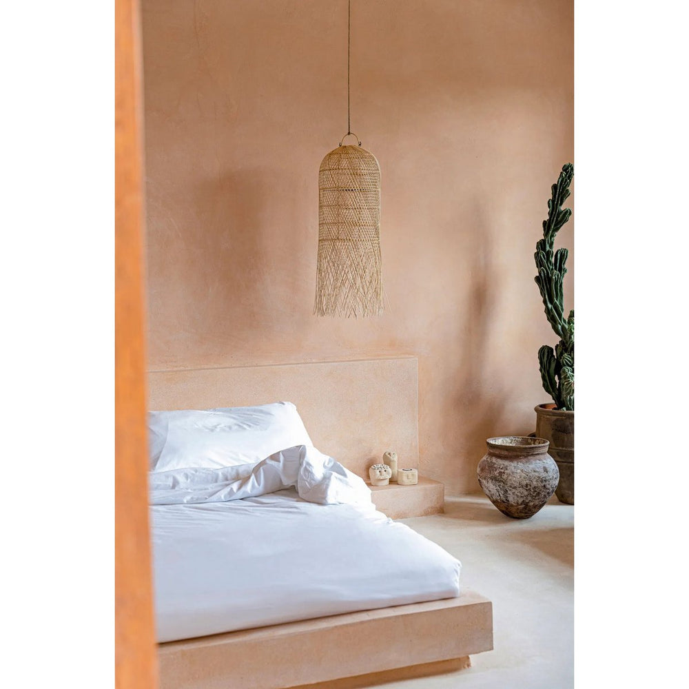 Natural rattan squid pendant lamp