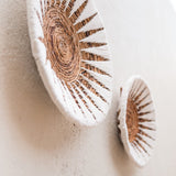 Boho Wall Decor Basket Made of Banana Fiber – Handmade Madala Wall Tray