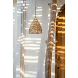Natural rattan pendant lamp shade