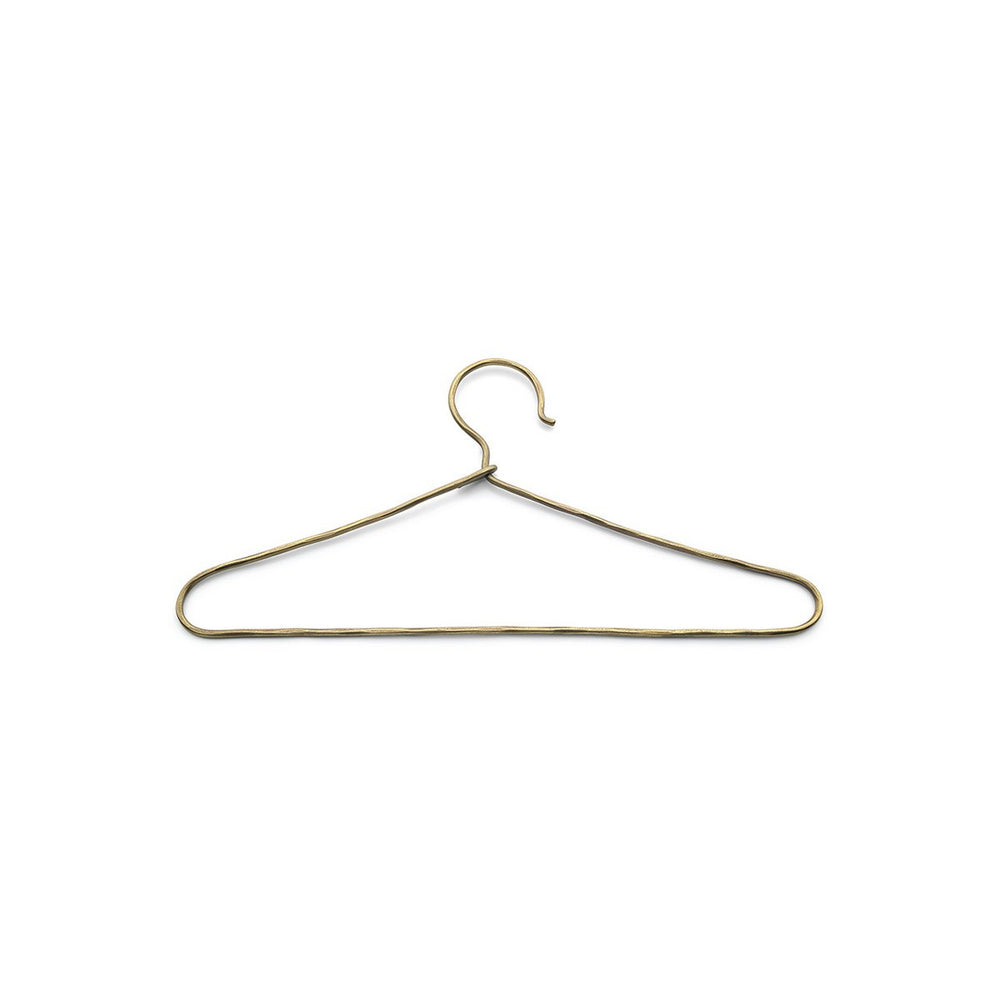 Gold brass clothes hanger