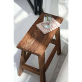 Natural wooden rustic stool