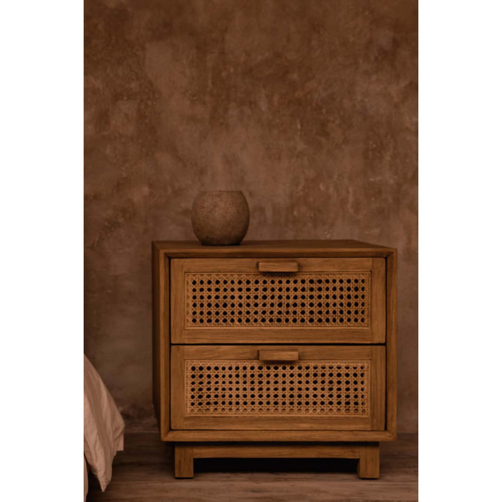 Brown terracotta candle holder