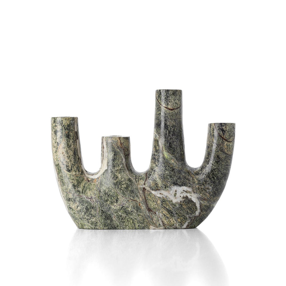 Green marble vase