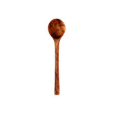 Brown teak root wooden spoon