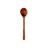 Brown teak root wooden spoon