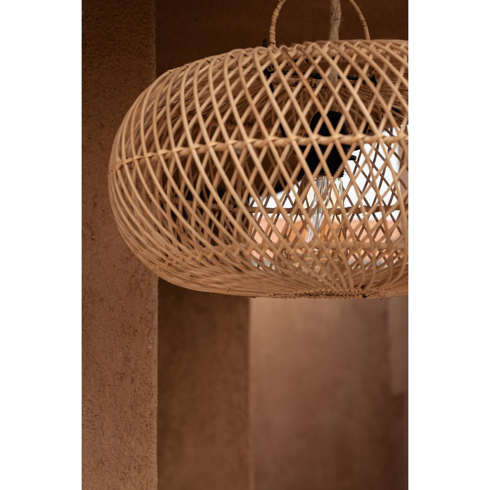 Natural rattan woven pendant lamp shade