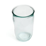 Blue recycled glass cup