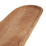 Natural teak wood bread plate