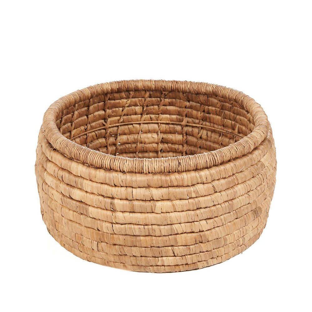 Natural woven seagrass basket