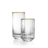 Gold handmade highball drinking glass