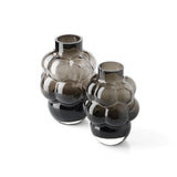 Dark grey recycled glass grape-shaped vase