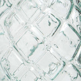 Close-up of ice cubes with a geometric pattern
