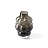 Dark grey recycled glass grape vase
