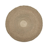 Natural seagrass round woven carpet