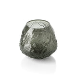 Black textured glass vase