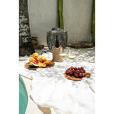 Round teak wood plate