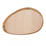 Natural teak wood organic mirror