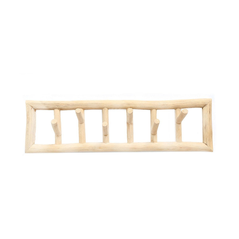 Natural teak branch cloth hanger