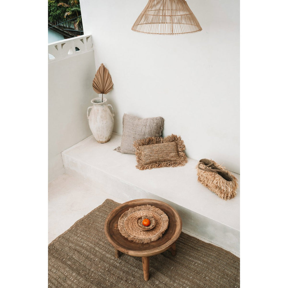 Natural seagrass raffia woven placemat