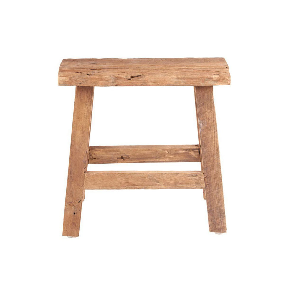 Natural wooden rustic stool