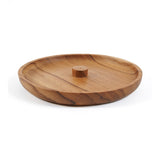 Natural teak wood incense holder