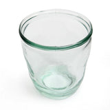 Blue recycled glass drinking glass
