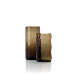 Charcoal handcrafted glass tumbler