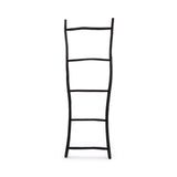 Black solid teak wood ladder