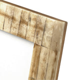 Antique buffalo bone photo frame