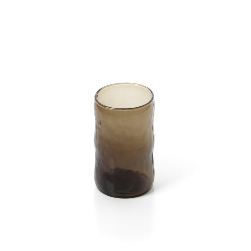 Charcoal handcrafted glass tumbler