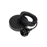 Black cotton ceiling lamp fitting