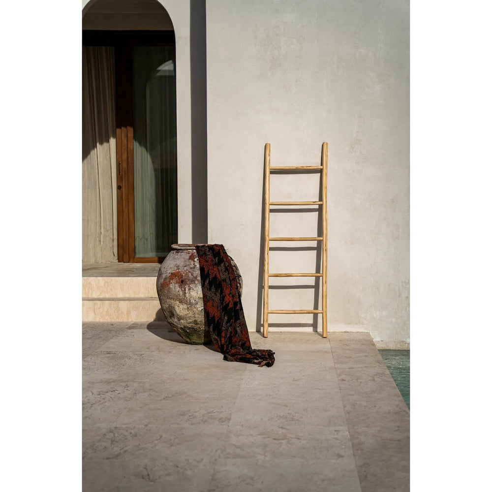 Natural wood ladder