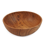 Brown teak root wooden snack bowl