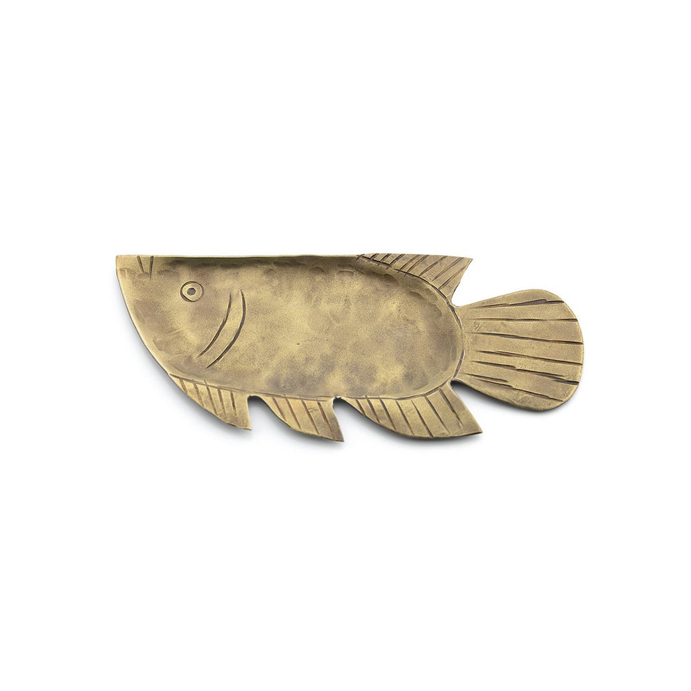 Gold brass serving tray