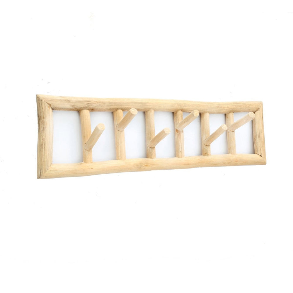 Natural teak branch cloth hanger