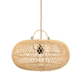 Natural rattan woven pendant lamp shade