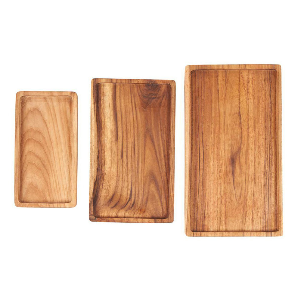 Natural wood serving tray